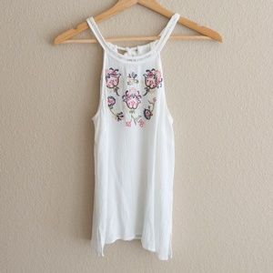 Soho NY & Co Jeans Floral Tank Coachella